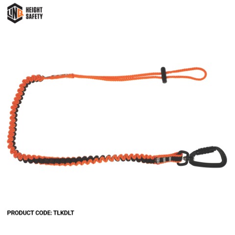 TOOL LANYARD WITH DOUBLE ACTION KARABINER TO LOOP TAIL 80CM